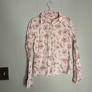 Soft Pink Long Sleeve Button Down Shirt